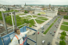 Aufbau Ausstellung Stephan Balkenhol in Sankt Elisabeth